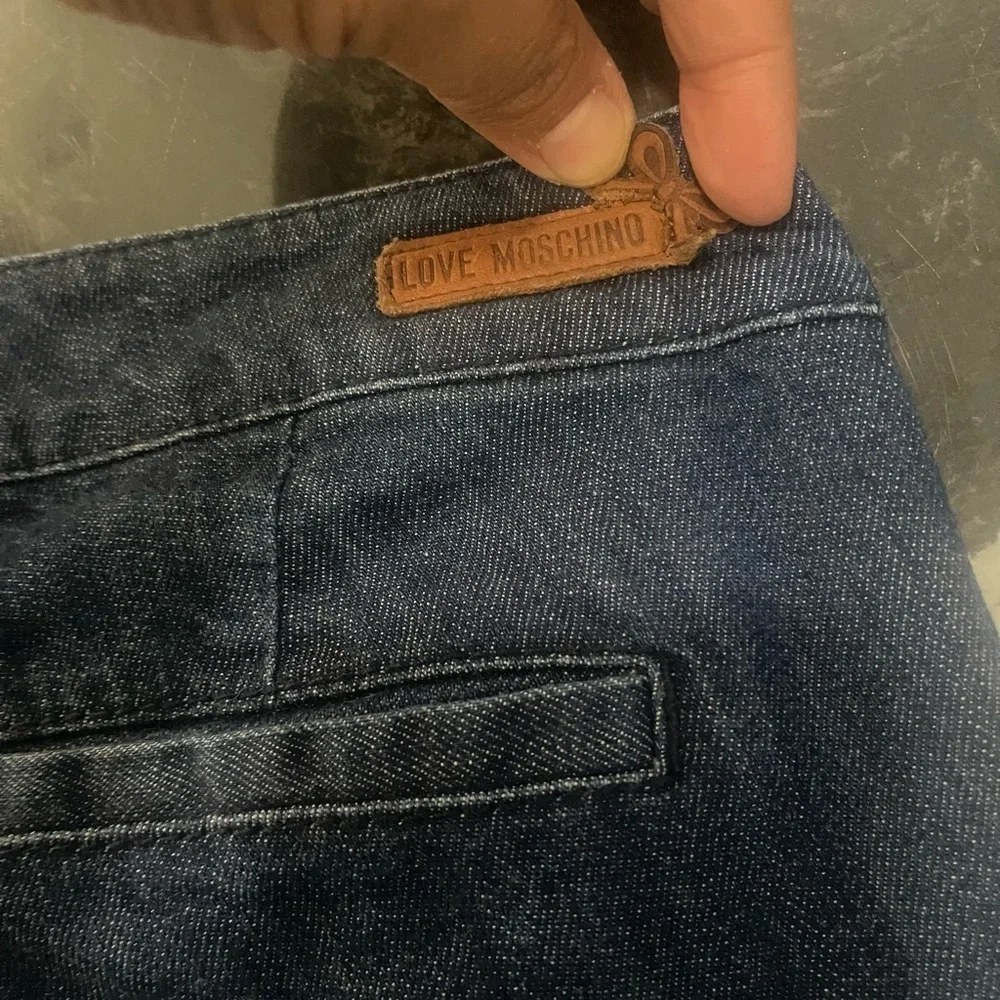 Love Moschino Blue Flare Wide Leg Jeans - Picture 7 of 12